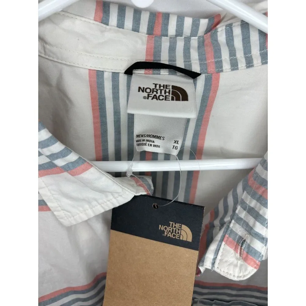 The North Face Shirt‎ Men's  XL Baytrail Striped Standard Fit Short Sleeve NWT